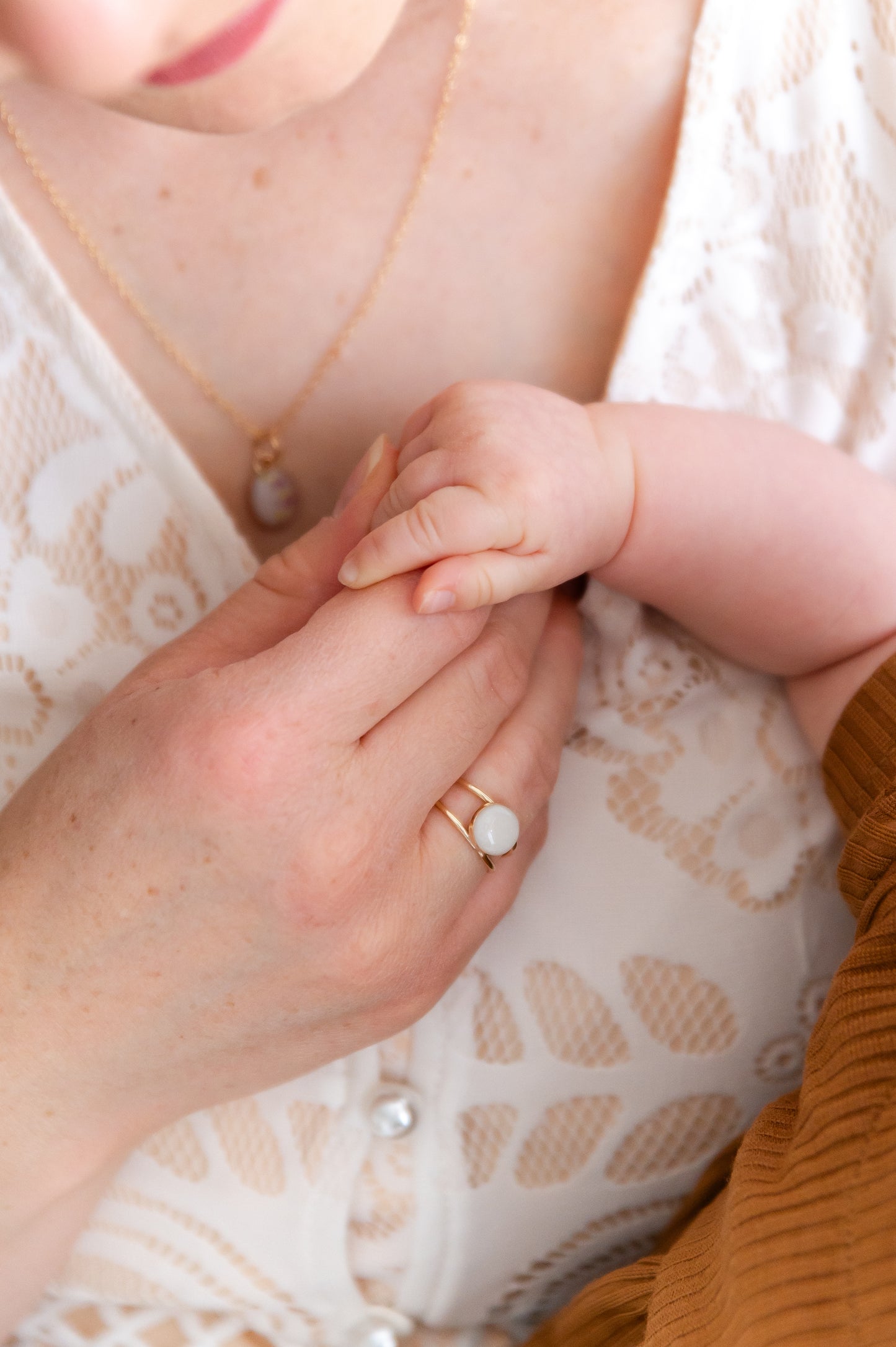 Double Banded 8mm Breastmilk Ring